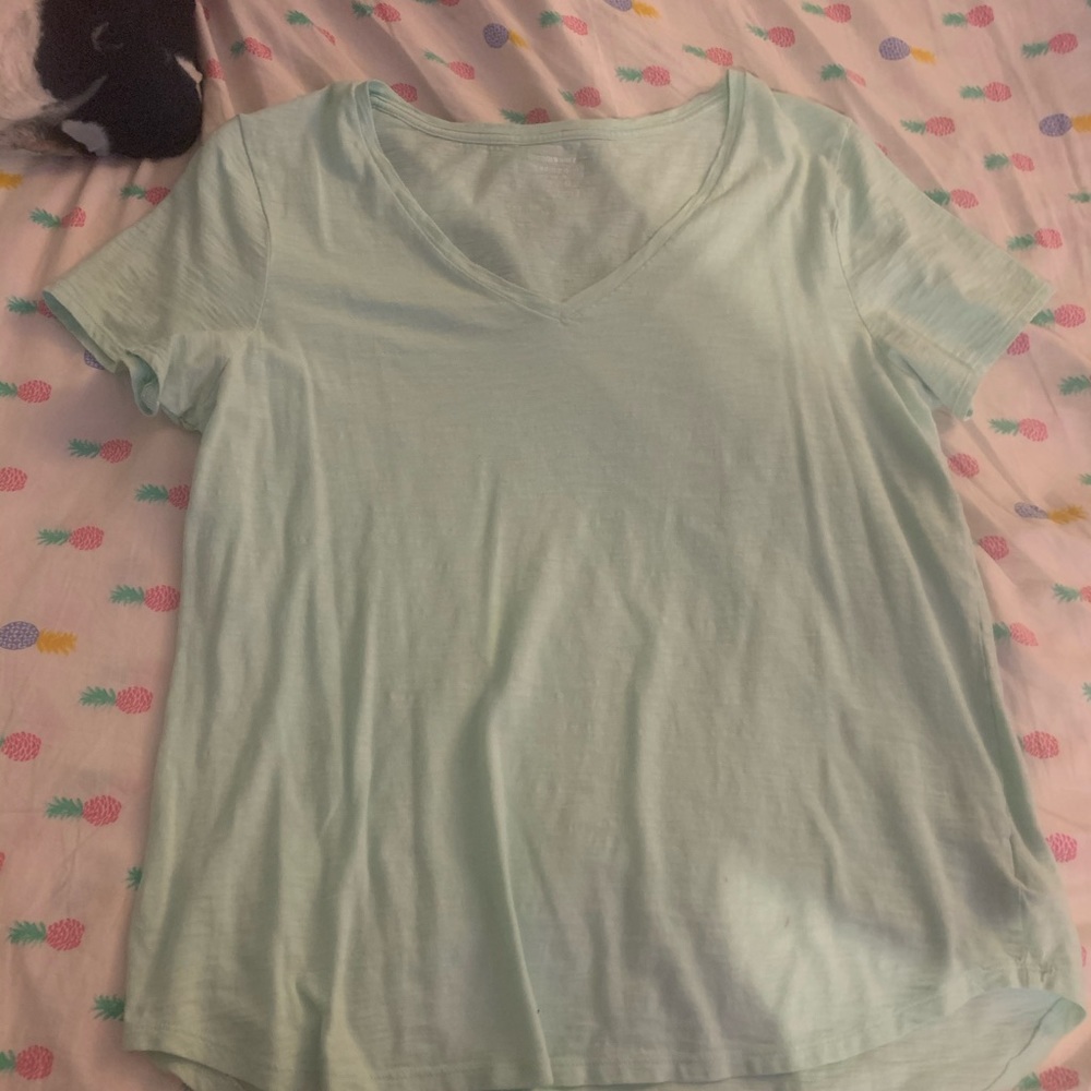 Light blue top